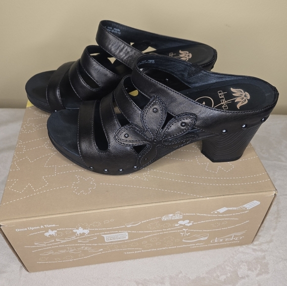 Dansko Nigella Brush Off Mule Sandals Graphite Size 9 (EU 39) - Picture 1 of 13